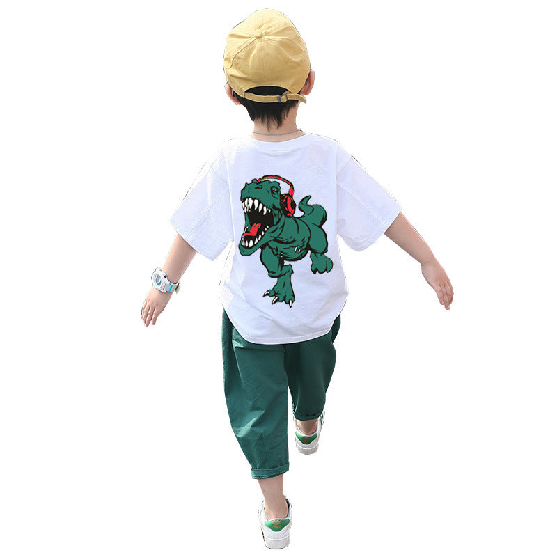 Children's Clothing Boys Summer Suits Western-style Clothes Boys Summer Handsome Short Sleeves - Cindi Book