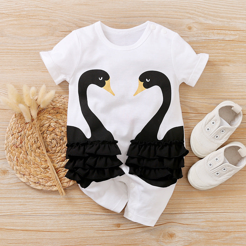 Baby Clothes Short Sleeve Baby Casual Onesies - Cindi Book