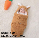 Super Soft Baby Sleeping Bag Fluffy Fleece Newborn Blanket Swaddle Blankets, Unisex Baby Wrap For Newborn Baby Boys Girls With Head-Protecting & Head-Supporting Function, Wearable Swaddle Sleep Sack - Cindi Book