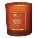 Old World Christmas Spiced Pumpkin Creme Candle - hand-blown glass Christmas tree ornament (view 7)