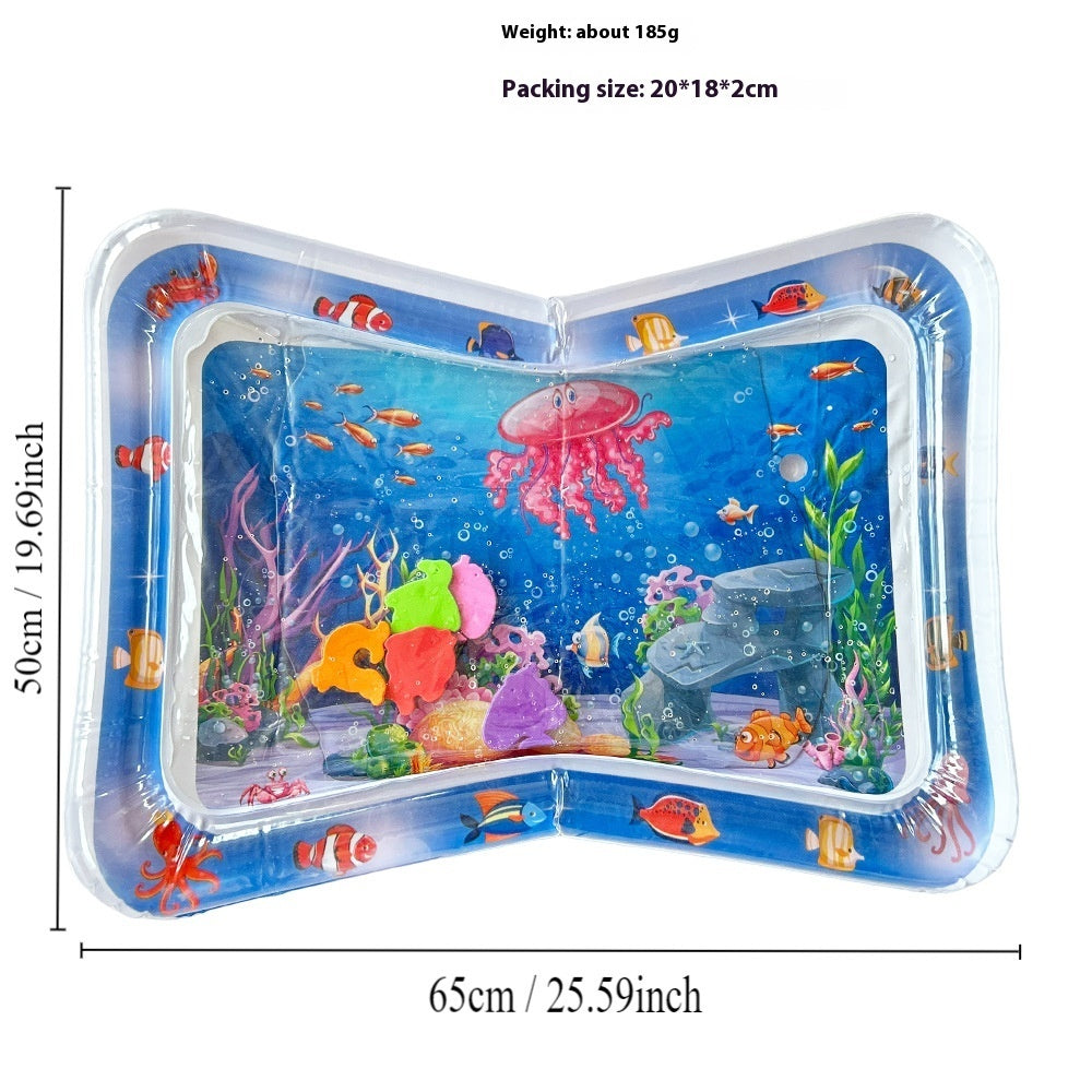 Children's Inflatable Marine Animal Racket Water Cushion Baby Crawling Racket Water Bag Racket Water Cushion Climbing Pad - Cindi Book