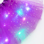 Magical & Luminous  LED Princess Halloween Tutu Skirt Sequins Shiny Skirt - Cindi Book