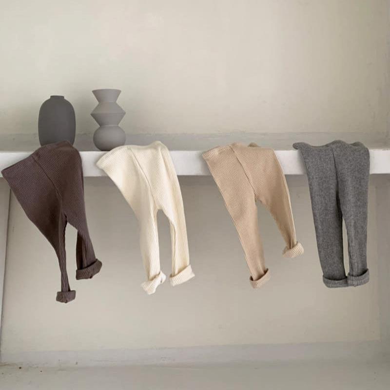 Baby Cotton Pit Strip Stretch Leggings Go Out And Leisure All-match - Cindi Book