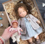 Handmade Plush Doll Golden Curly Girl Finished Product - Cindi Book