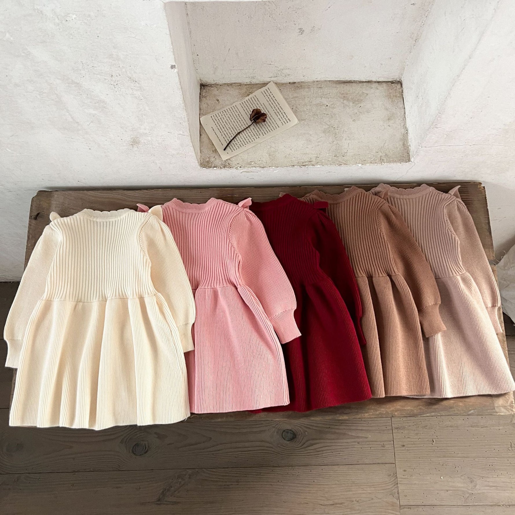 Cotton Wool Woven Autumn And Winter Thermal Dress - Cindi Book