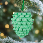 Old World Christmas Country Pinecone Scented Ornament - hand-blown glass Christmas tree ornament