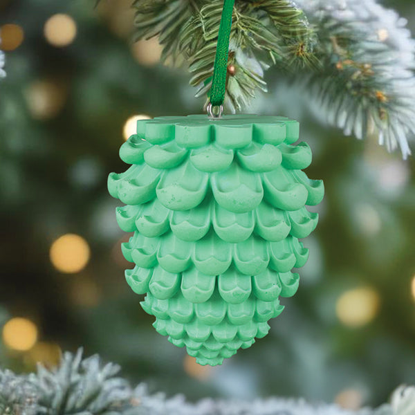 Old World Christmas Country Pinecone Scented Ornament - hand-blown glass Christmas tree ornament