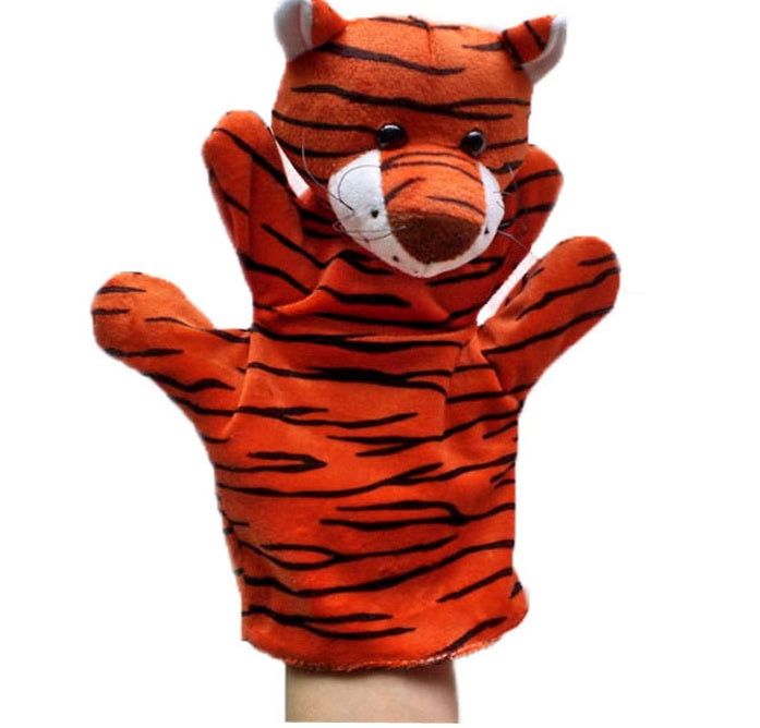Hand puppet 28 plush toy big hand puppet preschool teaching aid - Cindi Book