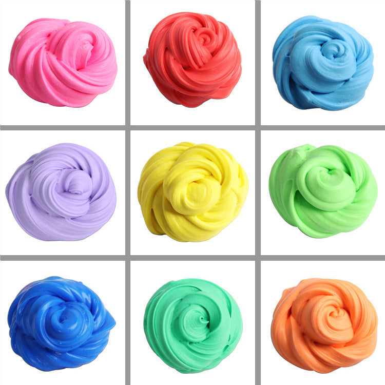 Cotton PUFF SLIME DIY slime mud clay mud stabby decompression vent toys factory outlet - Cindi Book