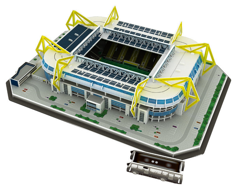 Classic Jigsaw DIY 3D Puzzle World Football Stadium European Soccer Playground Assembled Building Model Puzzle Toys For Children - Cindi Book