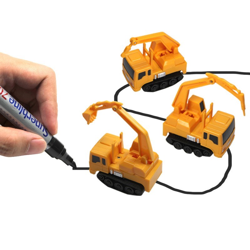 Engineering Vehicles MINI Magic Pen Inductive Children's Truck Tank - Cindi Book
