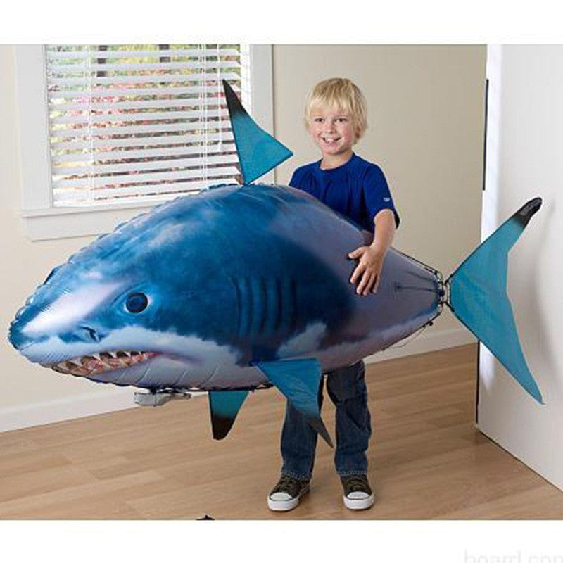 Remote Control Shark Toy Air Swimming Fish Infrared Flying RC Airplanes Balloons - Cindi Book