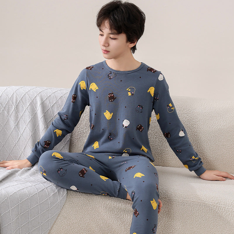 Children's Pajamas Cotton Boys' Base Teen Underwear Suit - Cindi Book