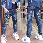 Boys Jeans Autumn And Winter New One-piece Velvet - Cindi Book