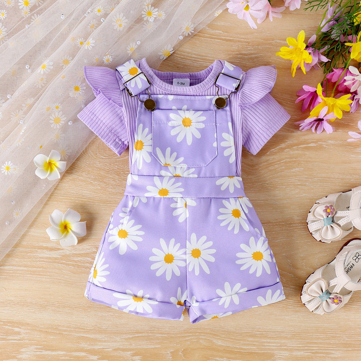 Bottom-covering Rompers Suspender Pants Baby Suit - Cindi Book
