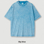 Washed Round Neck Short Sleeve Batik Children's T-shirt - Cindi Book