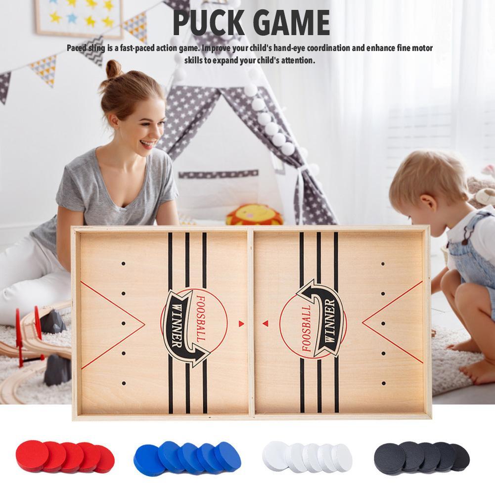 Puck Game Fast Sling Wooden Parent-child Interactive Game Chess Prop - Cindi Book