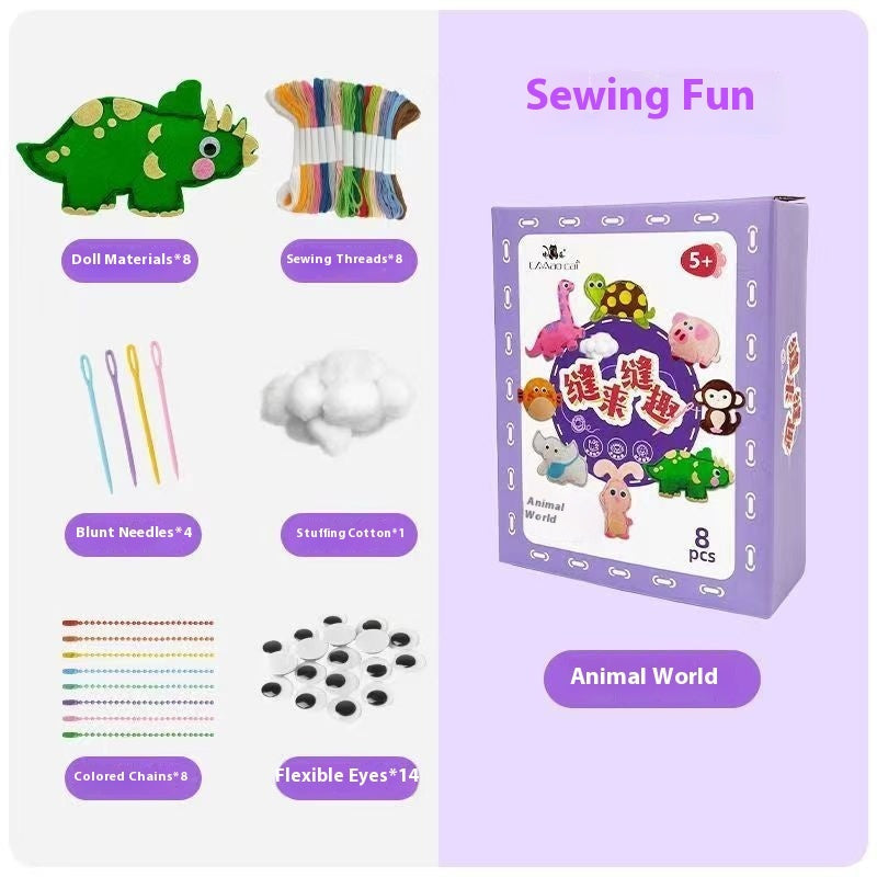 Children's Sewing Fun Toy Baby Handmade Cute Doll Pendant - Cindi Book