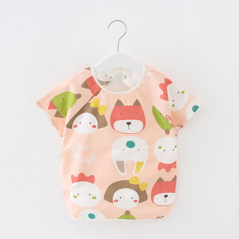 Baby Dinner Coverall Bib Spring And Autumn Long Sleeve Apron - Cindi Book