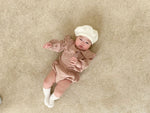Baby Wrinkled Cotton Ruffle Collar Lapel Top Pants Set - Cindi Book