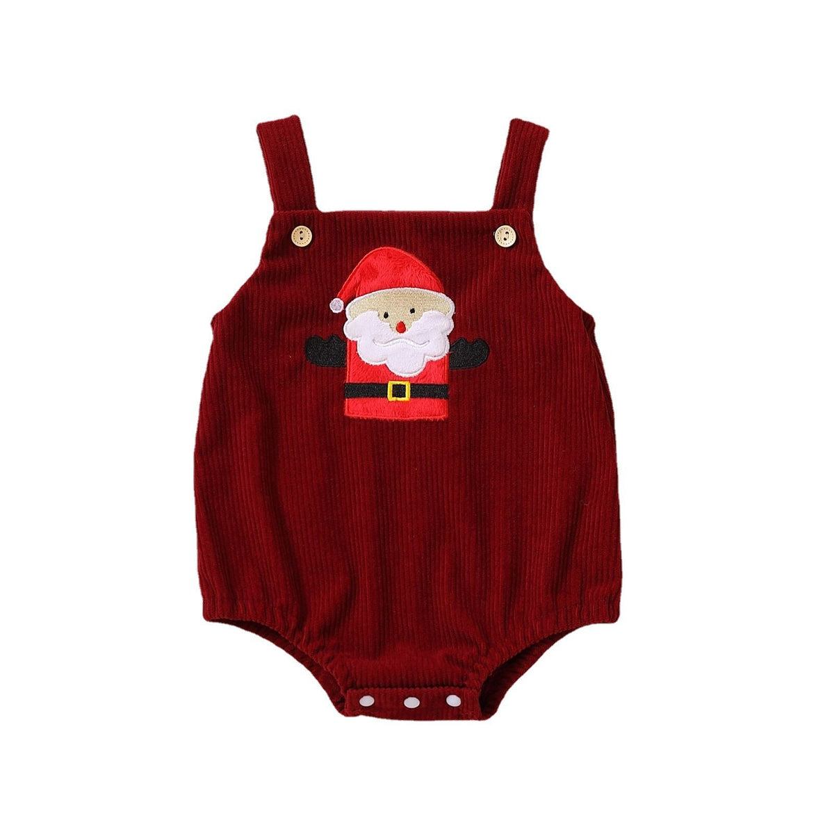 Santa Claus Christmas Tree Girls' Christmas Triangle Rompers - Cindi Book