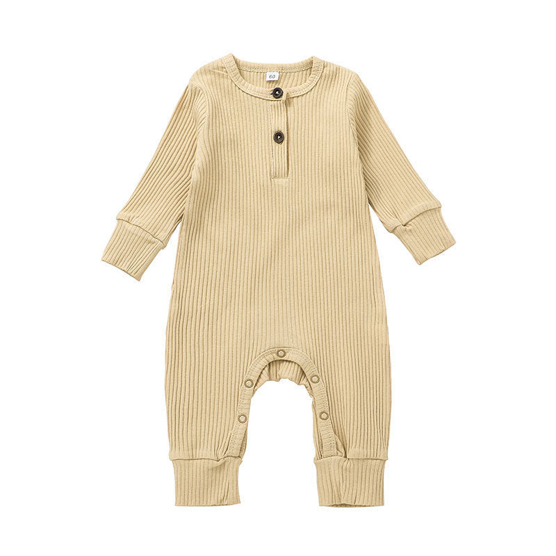New Baby Jumpsuit Sunken Stripe Trousers Romper Western Style - Cindi Book