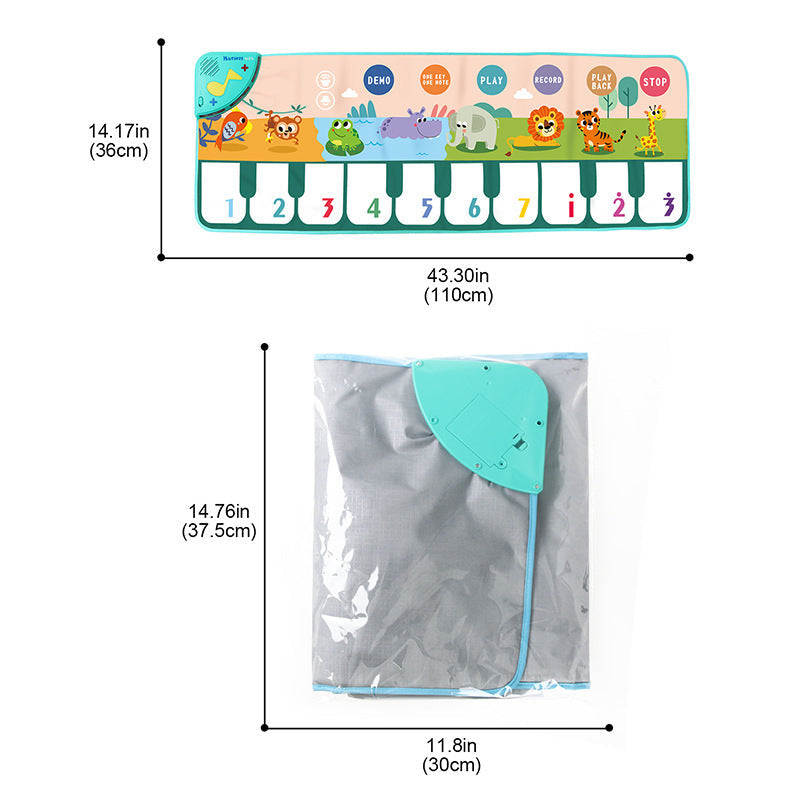 Children's Multifunctional Fun Animal Music Game Carpet - Cindi Book