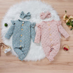 Children's Two-color Pit Stripe Printed Jumpsuit - Cindi Book
