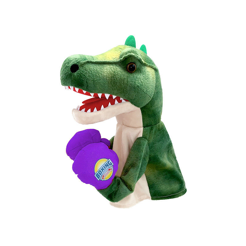 Plush Boxing Hand Puppet Dinosaur Toy Animal Sound - Cindi Book