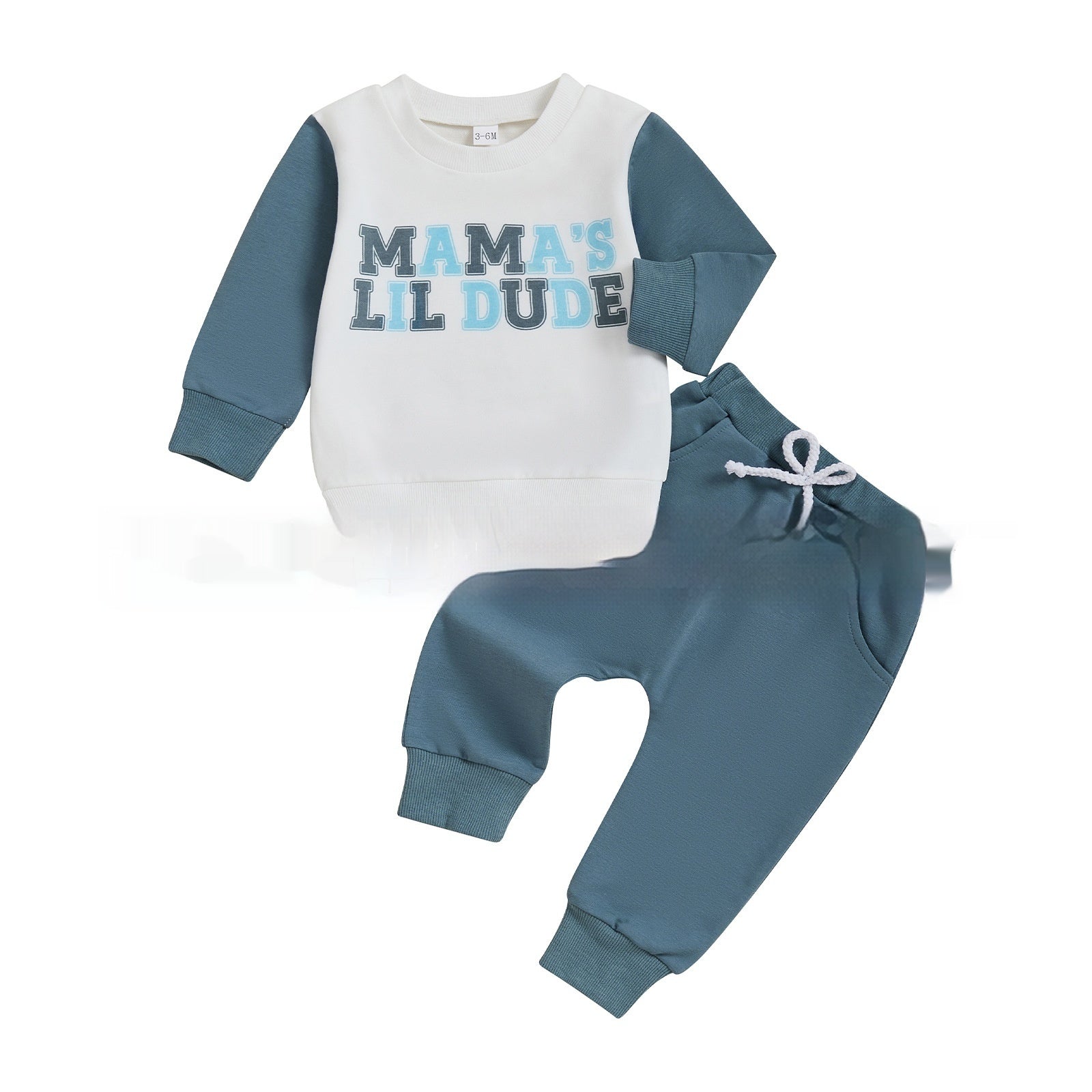 Fashion Personality Boy's Printed Sweater Suit - Cindi Book
