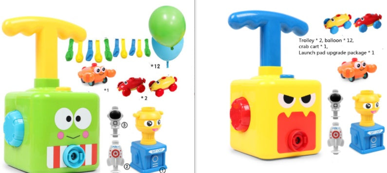 Power Balloon Launch Tower Toy Puzzle  Education Inertia Air Power Balloon Car Science Experimen Toy For Children Gift - Cindi Book