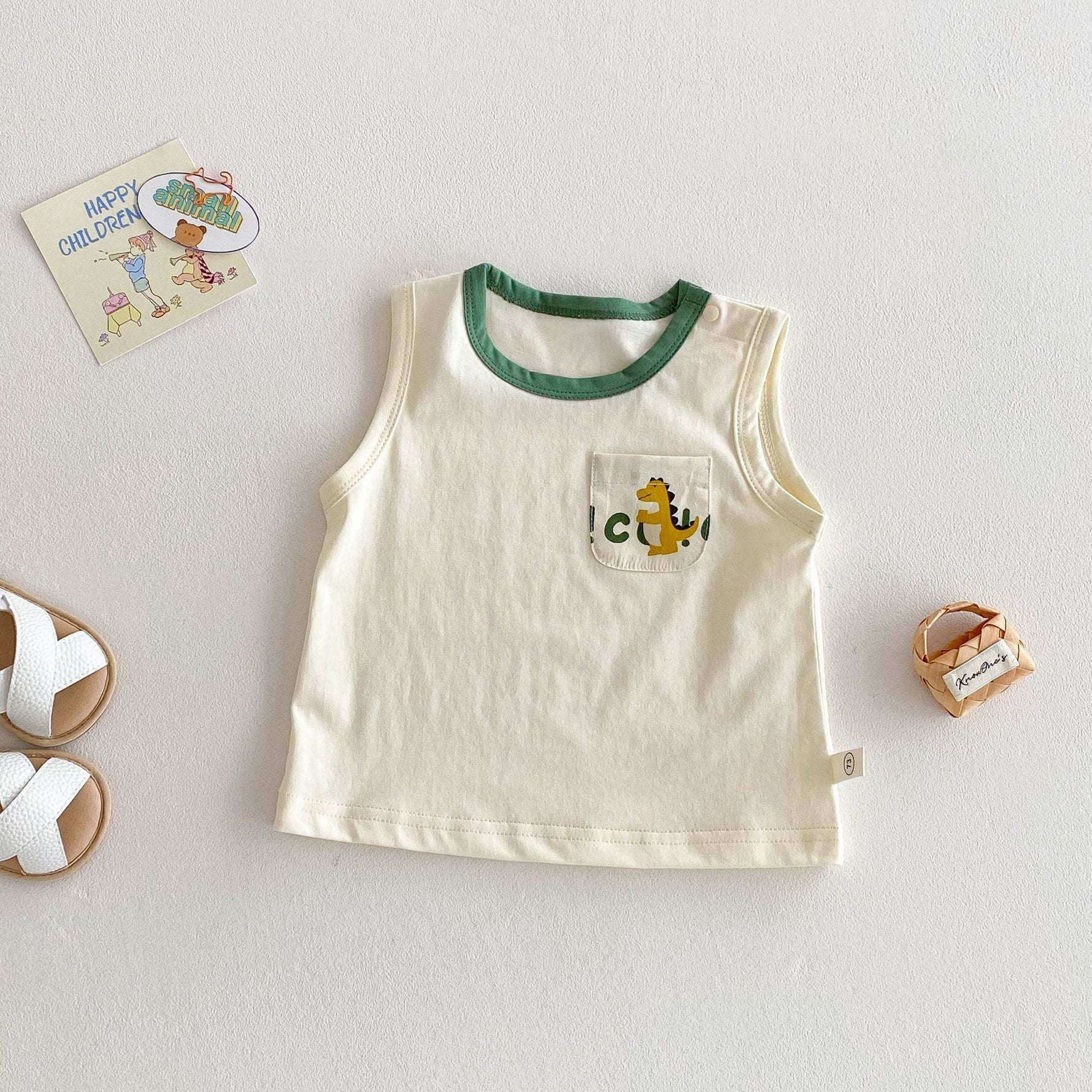 Cartoon Vest Baby Full Printing Suspender Pants Fashion - Cindi Book