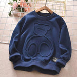 Long Sleeved T Shirt Children Plus Velvet Bottoming Shirt - Cindi Book