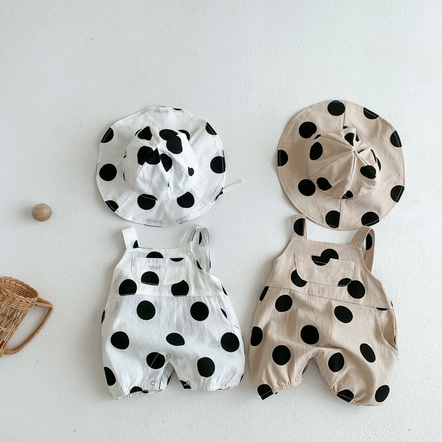 Baby Boy Girl Cute Suspenders Overalls Jumpsuit With Hat - Cindi Book