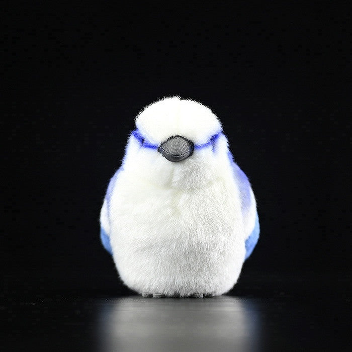Gray Blue Tit Fat Chirp Plush Toy - Cindi Book