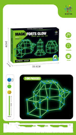 Fort Building Kit Construction Blocks Set Kids Toy Tents Fortress Builder Castles Tunnels Diy 3d Play House For Children Gift - Cindi Book