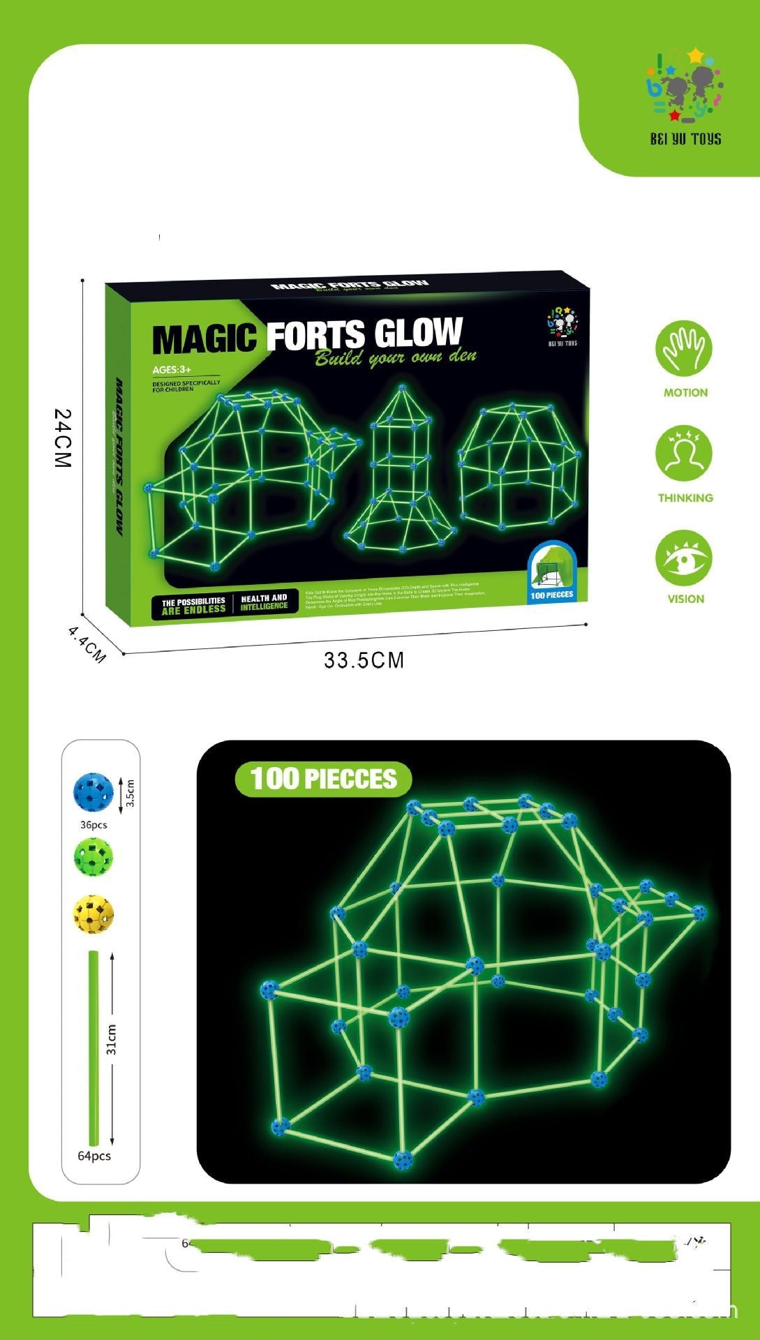 Fort Building Kit Construction Blocks Set Kids Toy Tents Fortress Builder Castles Tunnels Diy 3d Play House For Children Gift - Cindi Book