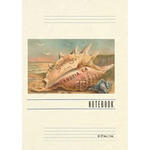 Vintage Lined Notebook Conch Shell Greetings from Cambria - Paperback