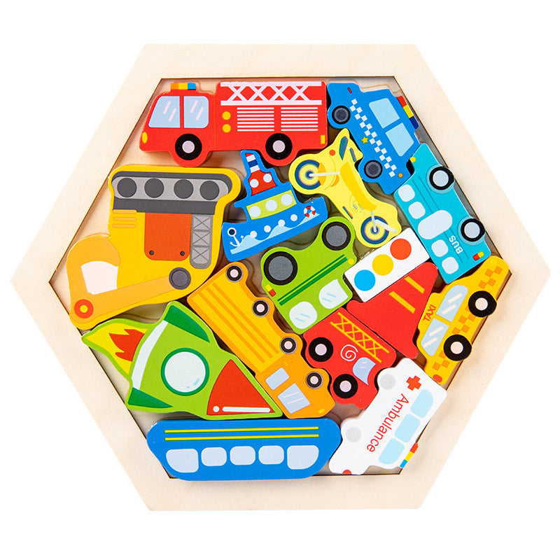 Children's Animal Fruit Creative Three-dimensional Puzzle Puzzle Educational Toys - Cindi Book