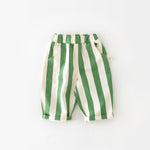 Infant Spring High Waist Color Striped Casual Trousers - Cindi Book