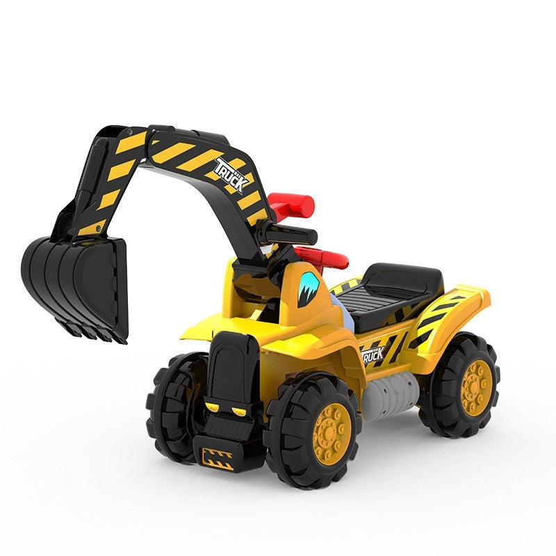 Oversized Portable Riding Hook Machine Electric Excavator Car Girl And Boy Children Excavator Toy Engineering Vehicle - Cindi Book