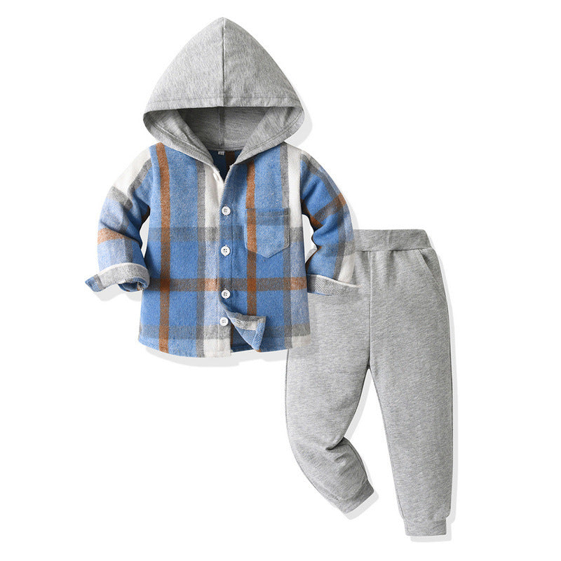Korean Style All-matching Plaid Shirt Harem Pants - Cindi Book
