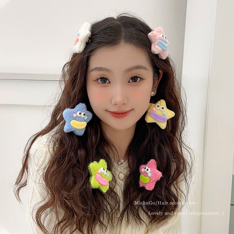 Girly Heart Plush Duckbill Clip - Cindi Book