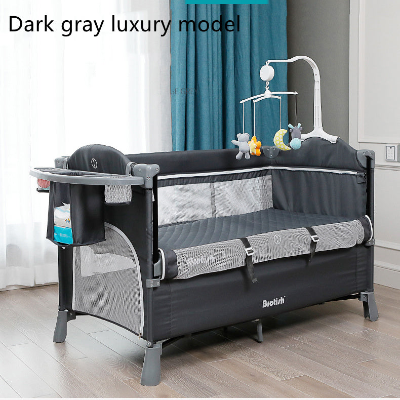 Multifunctional Baby Cot Splicing Large Bed Movable - Cindi Book