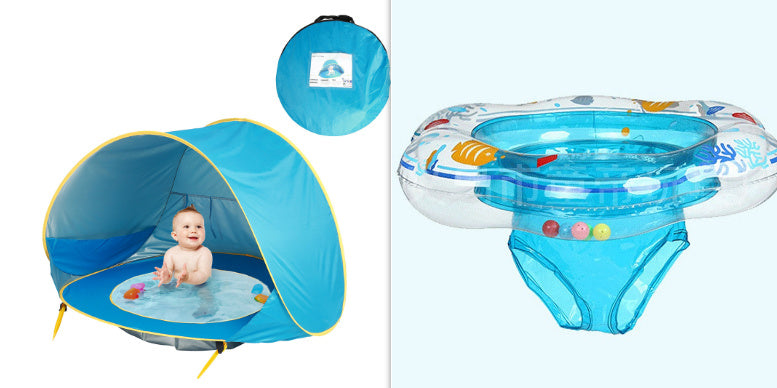 Baby Beach Tent Kids Outdoor Camping Easy Fold Up Waterproof  Up Sun Awning Tent UV-protecting - Cindi Book