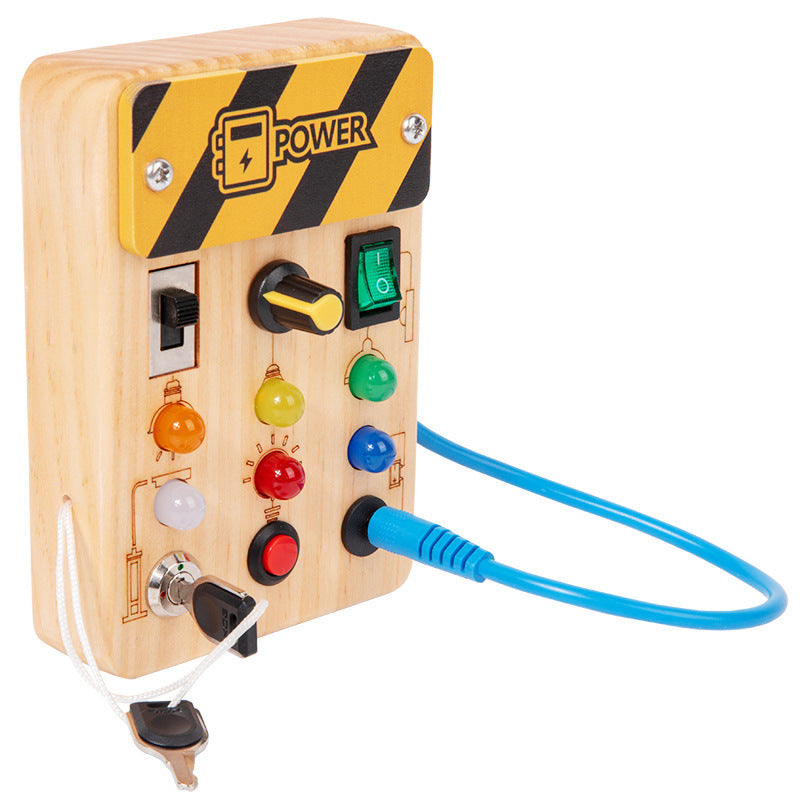 Children's Wooden LED Busy Board Creative Toys - Cindi Book