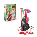 Children's Trolley Box Golf Toy Club Suit Educational Indoor Outdoor Sports Game - Cindi Book
