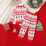 Fashion Boys Teenagers Christmas Printing Suit - Cindi Book