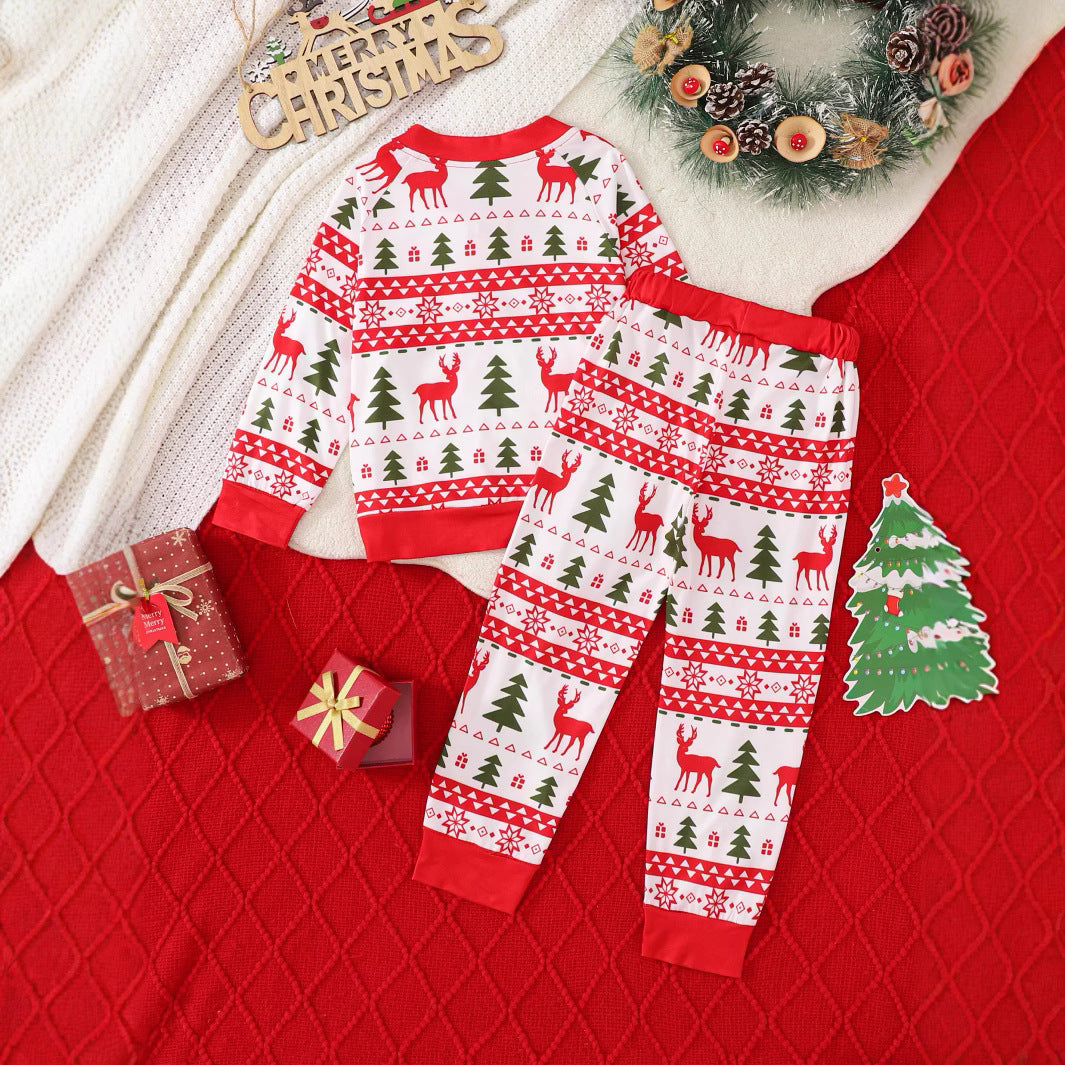 Fashion Boys Teenagers Christmas Printing Suit - Cindi Book