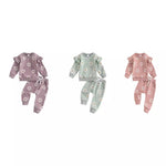 European And American Little Daisy Printing Long Sleeve Trousers Suit - Cindi Book